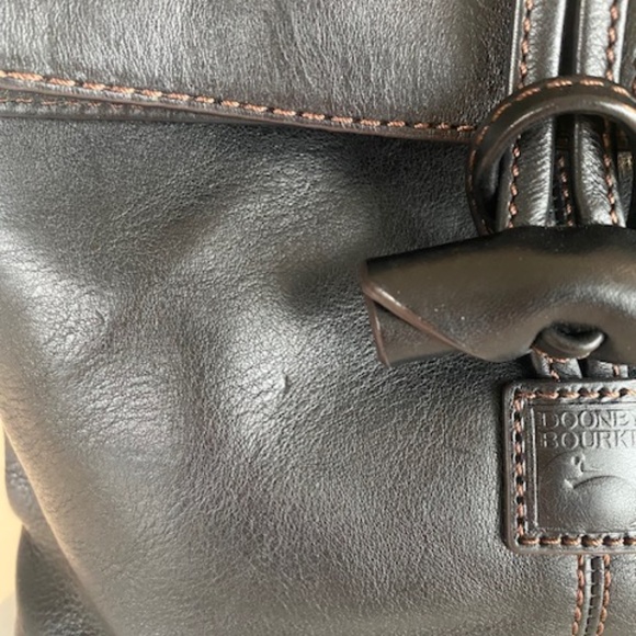 Dooney & Bourke Florentine Dark Brown Medium Toggle Shoulder Bag - Picture 9 of 9